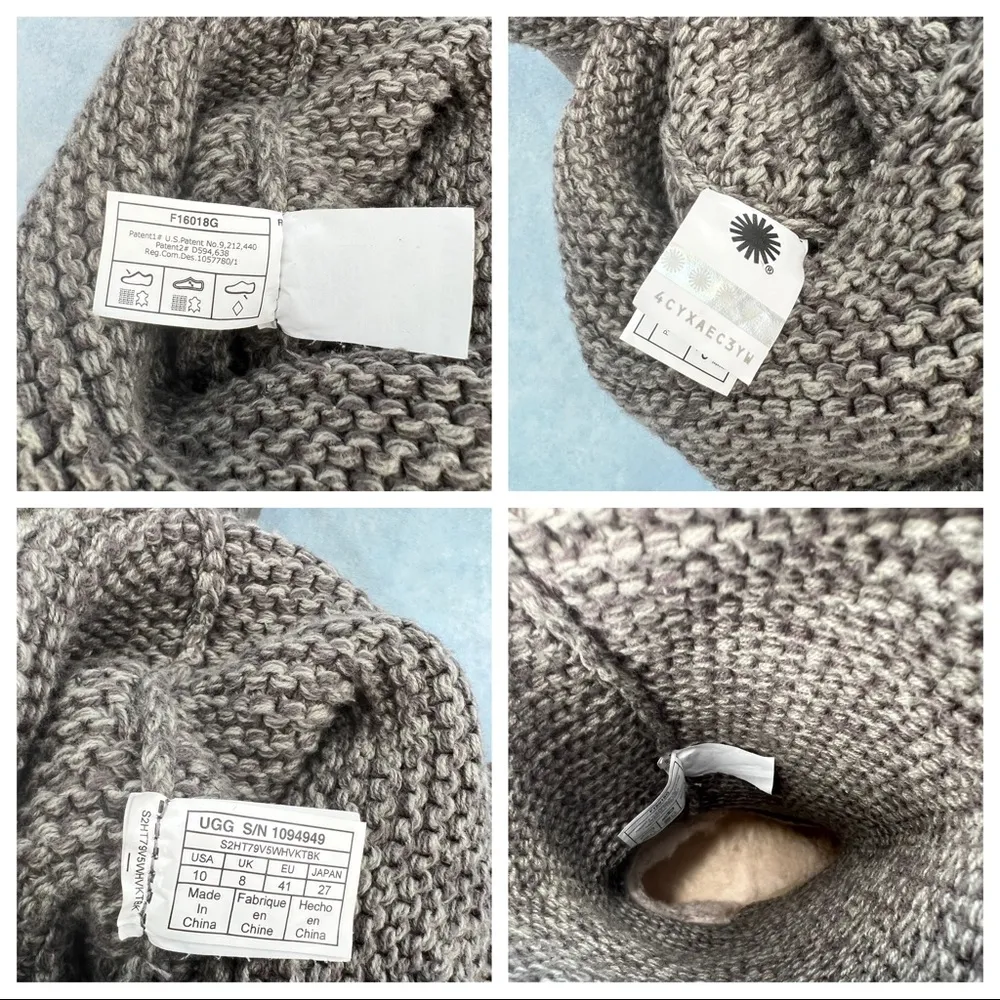 Ugg Cardy Charcoal Sweater Boot 10 - Image 10