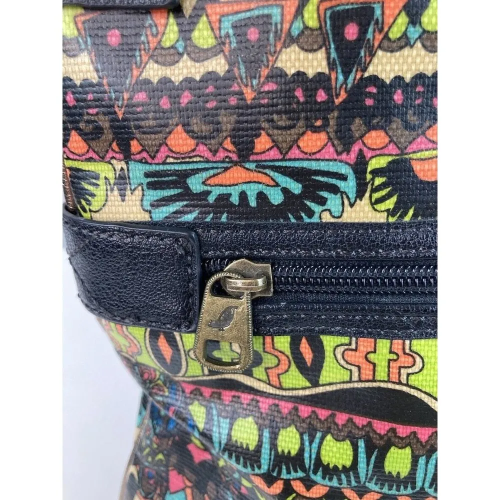 Sakroots Crossbody Messenger Handbag Purse Boho Mixed Print Travel Shoulder Bag - Image 4