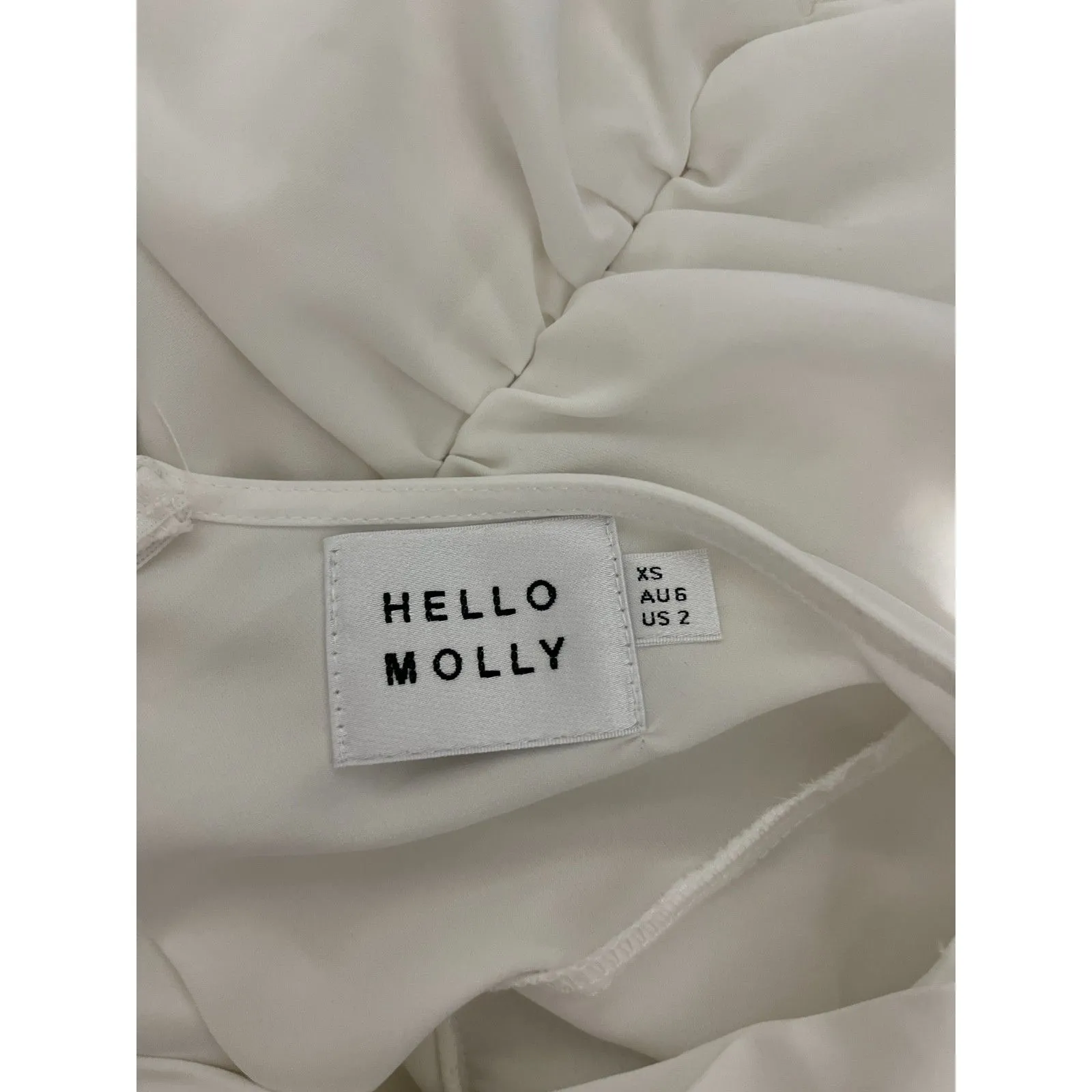 Hello Molly Not Fair On Me Mini Dress White Size 2 Bridal Coquette - Image 6