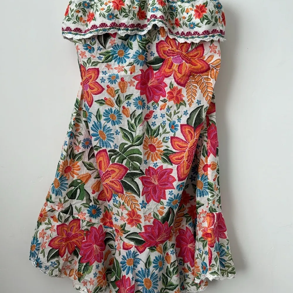 Farm Rio Bloom Garden Halter Mini Dress Size: L - Image 6