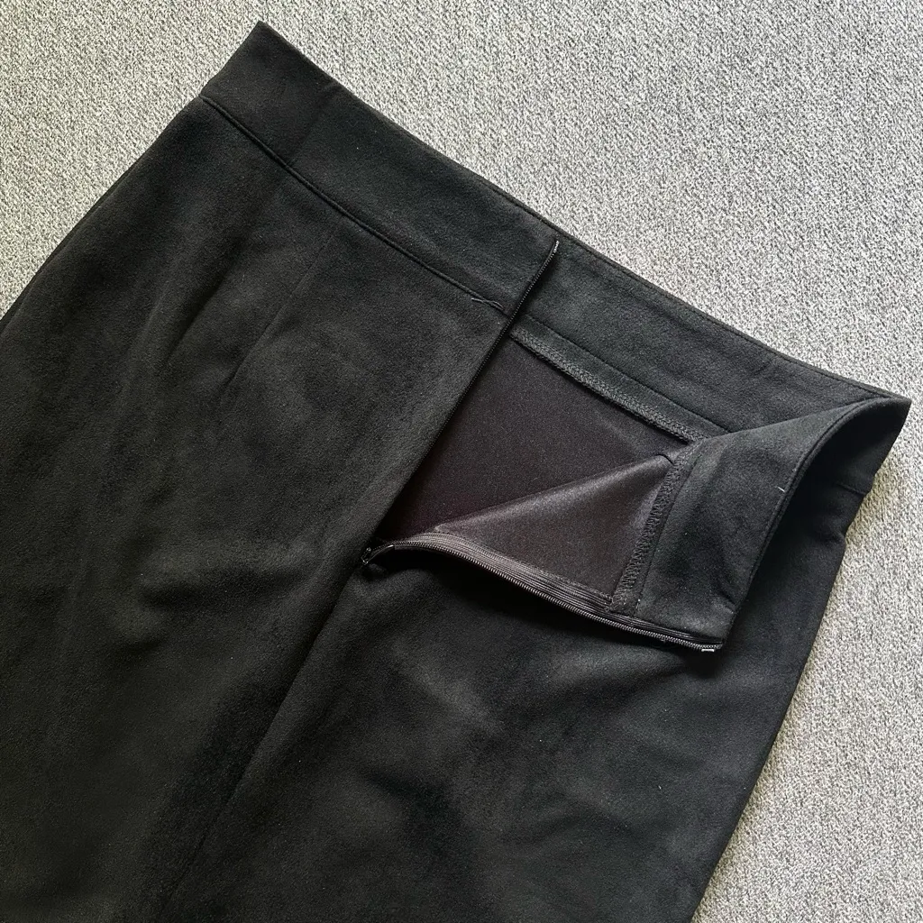 Mangopop Mini Faux Suede High Waist Women’s Skirt Small - Image 5