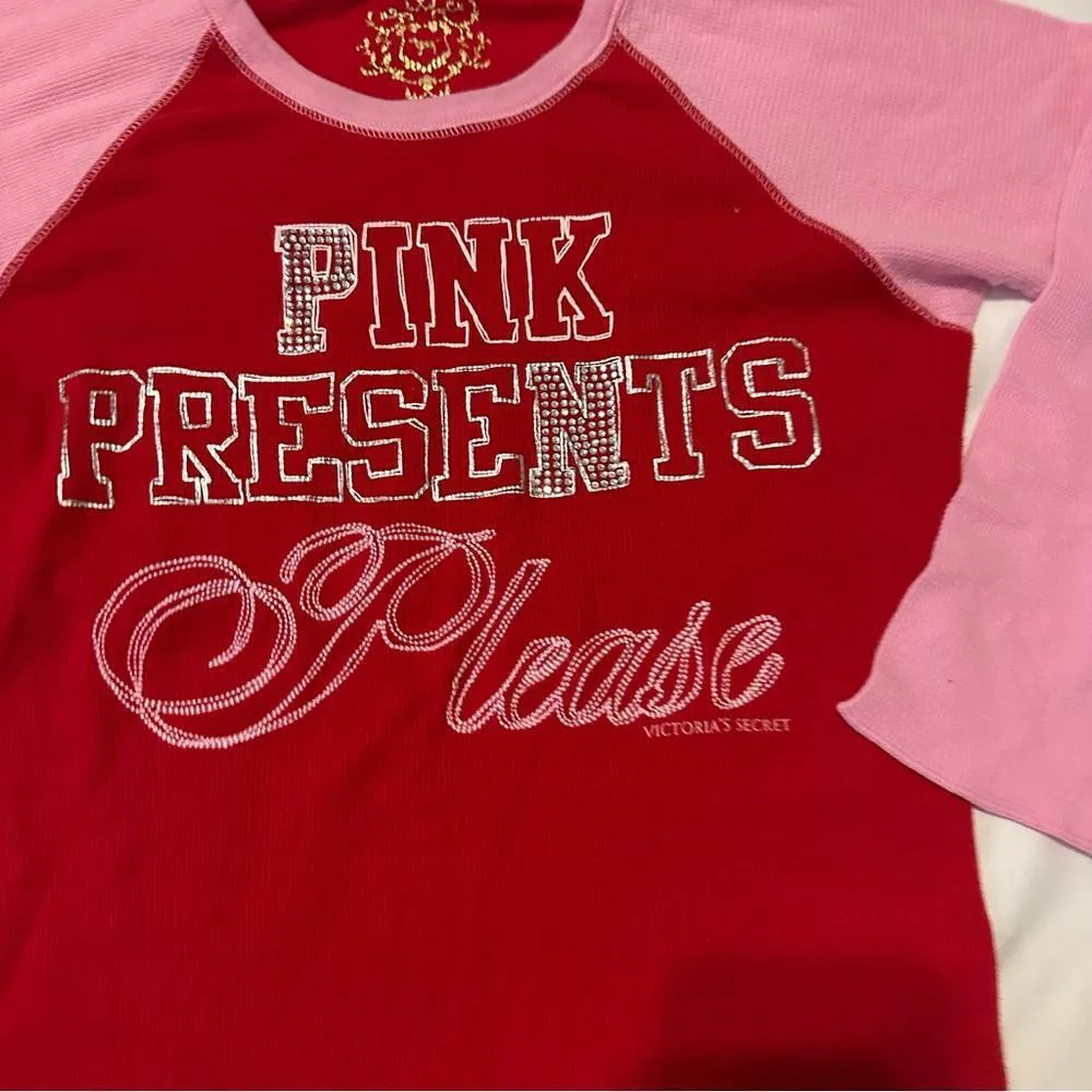 Y2K PINK Victoria Secret Long Sleeve Shirt - Image 2