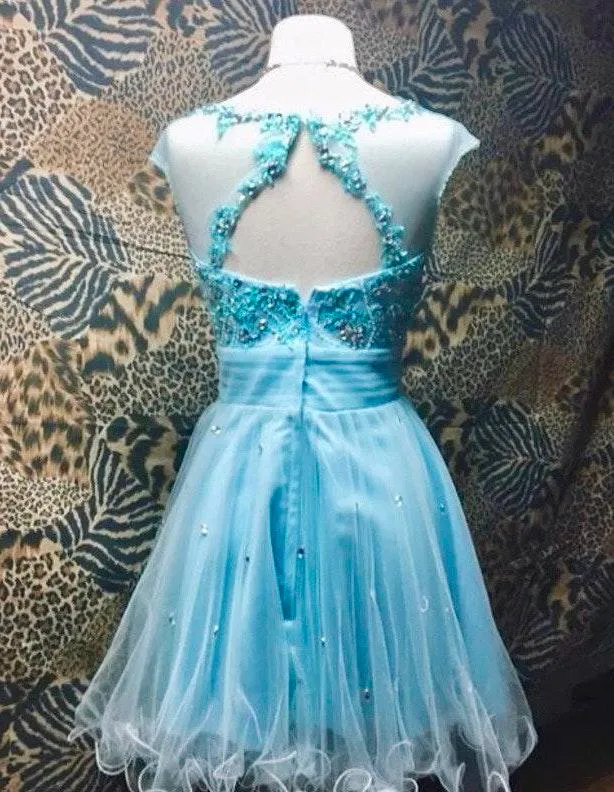 Light Blue Homecoming Dress - Image 3