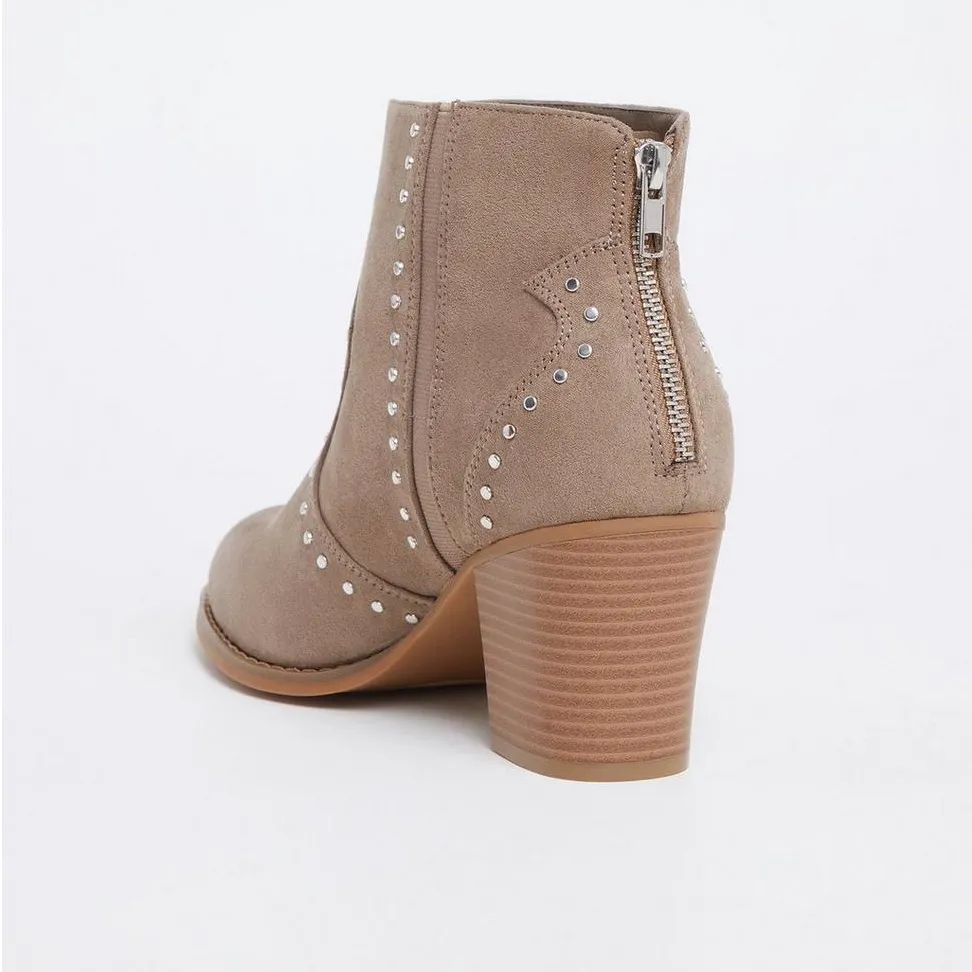 Taupe Ankle Bootie - Image 3
