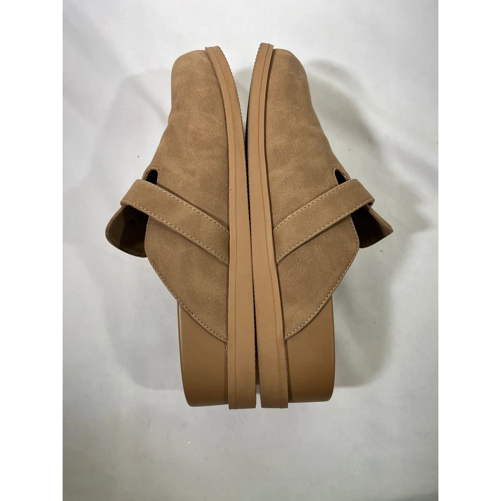 Dolce Vita Women's Clogs Mules Shoes Gold Buckle Slip On Boho Festival Tan Sz 7 - Image 6