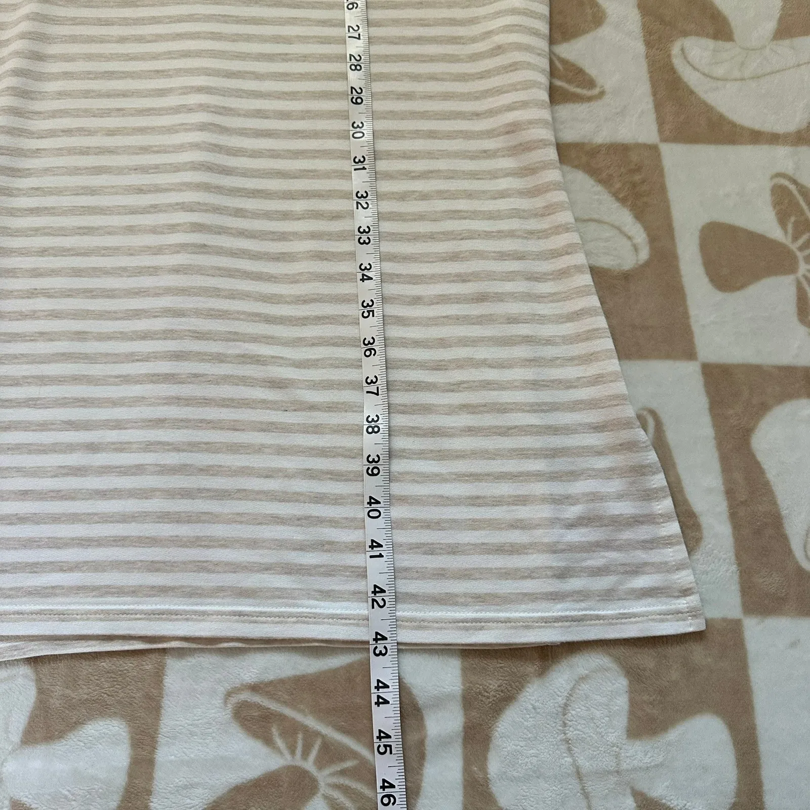 BB Dakota Striped Tank Dress‎ Sleeveless Casual Beige White Size M - Image 10