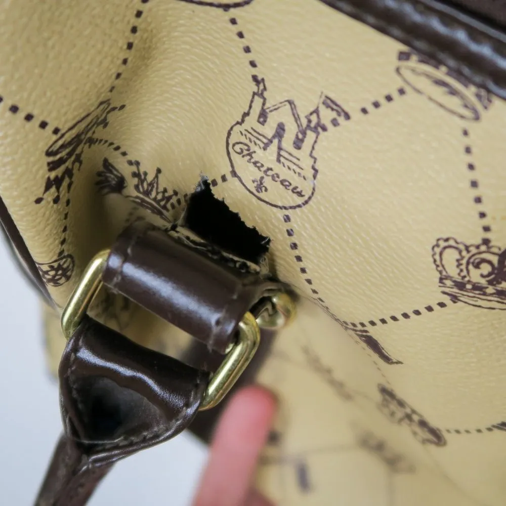 Vintage Y2K Chateau Shoulder Tote Bag - Image 9