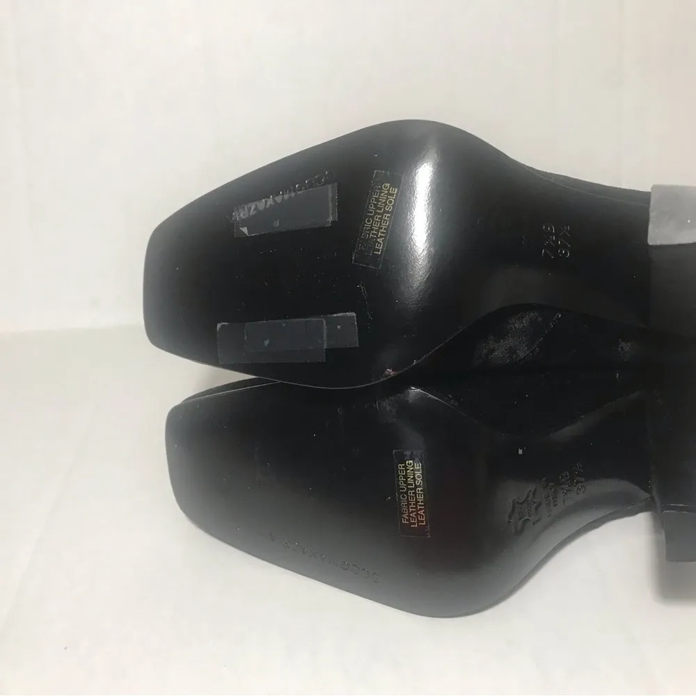 3 x $50 Bcbg black crush velvet beaded heels 7 1/2 - Image 5