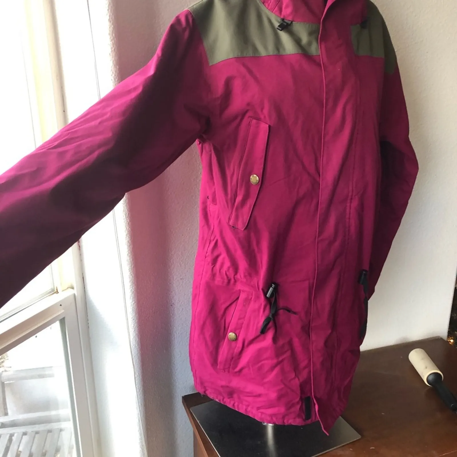 Air Blaster ski jacket pink grey sample women’s size M snowboarding skiing Size M - Image 5