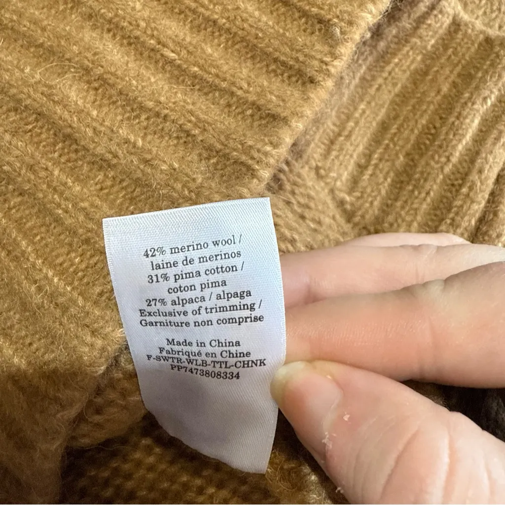 Everlane Turtle Neck Sweater Wool/Alpaca Size XS - Image 6