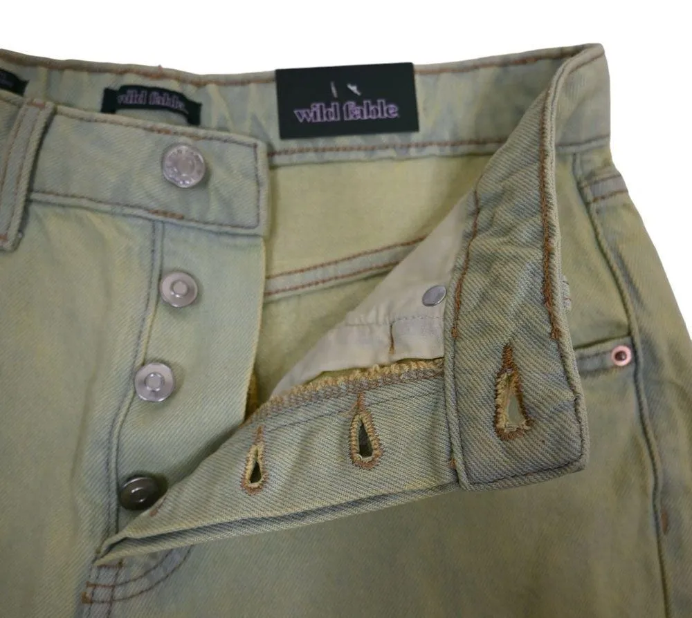 Wild Fable Womens 2/26 High Rise Button Fly Denim Bermuda Shorts NEW - Image 7