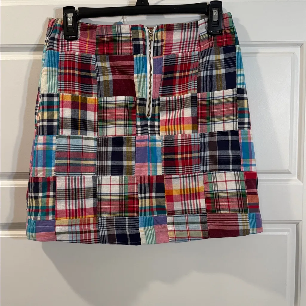 Castaway Nantucket Ali Madras Patchwork Skirt SCONSET PATCH MADRAS 2 NWT - Image 4
