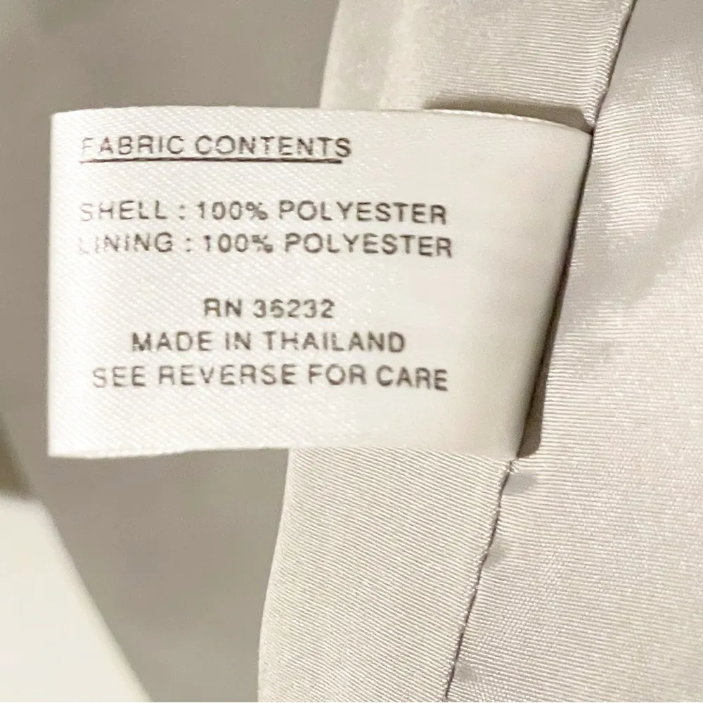 Gallery  Size Small Trench Coat Cream Tan Double Breasted Lined Jacket Coat - Image 4