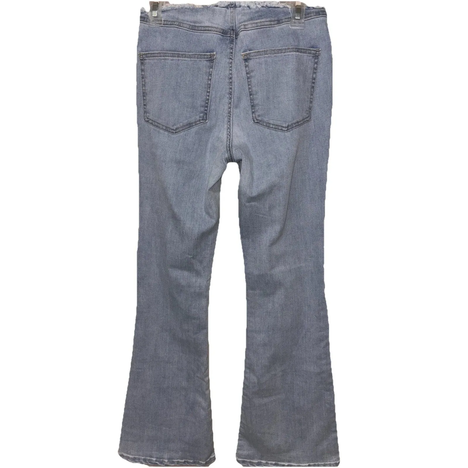 Vanilla Star 5 Jeans Womens Blue Flared Leg Stretch Low Rise Denim Pants Sz 27 - Image 2