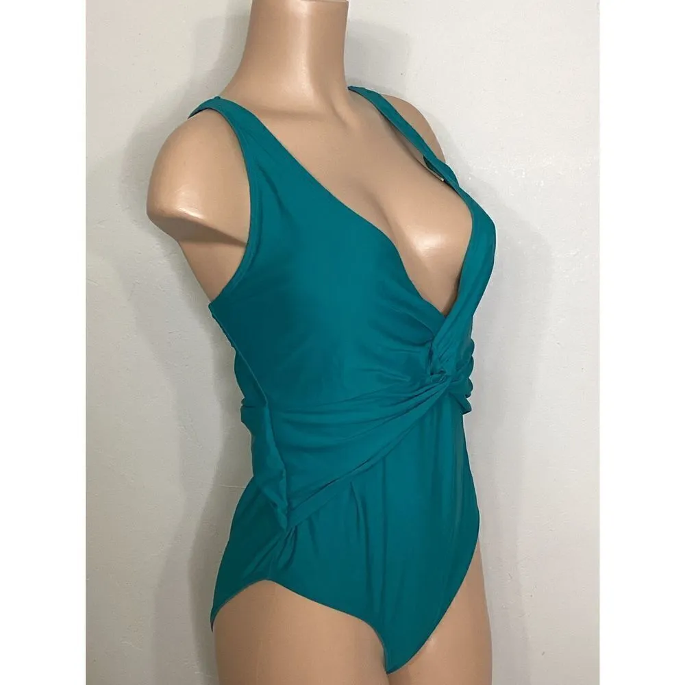 New. Nicole Miller plunge neck swimsuit. XL. Normally $120 - Image 7