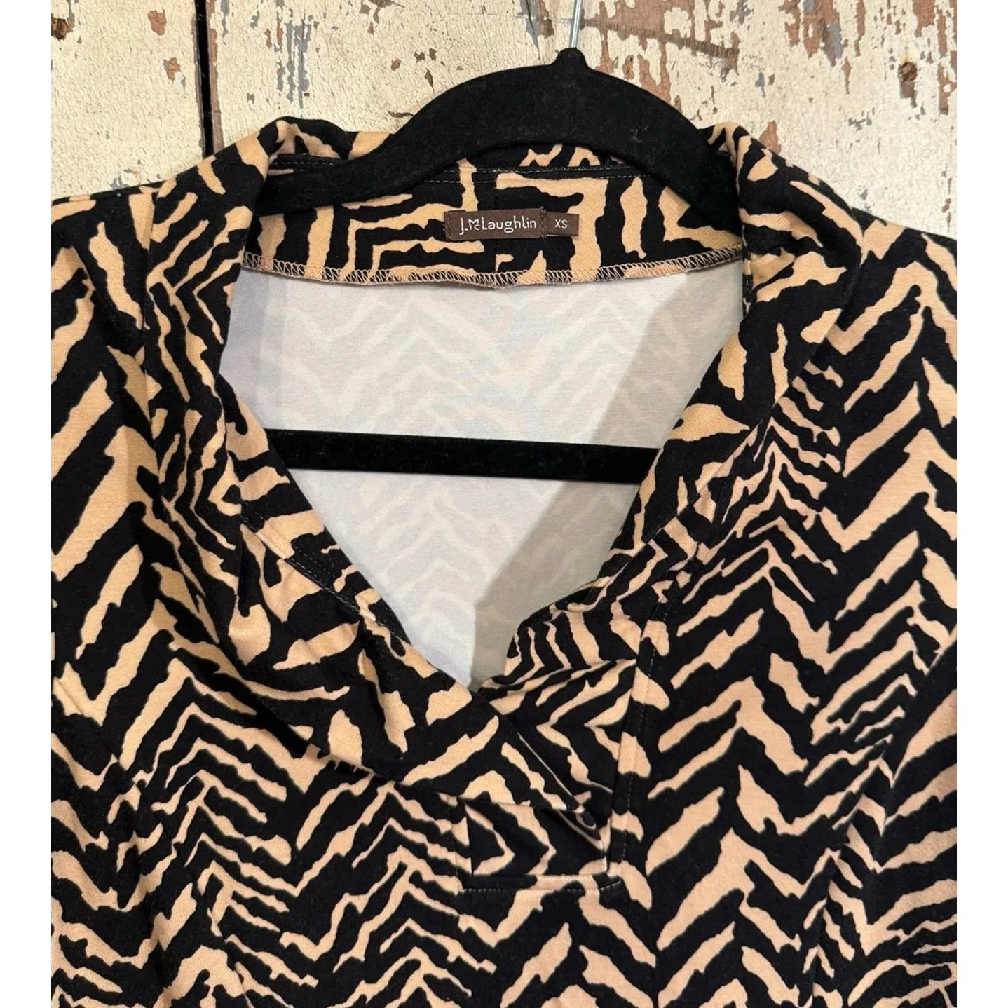 J. McLaughlin Terin Sheath Dress, Black Beige size XS - Image 3