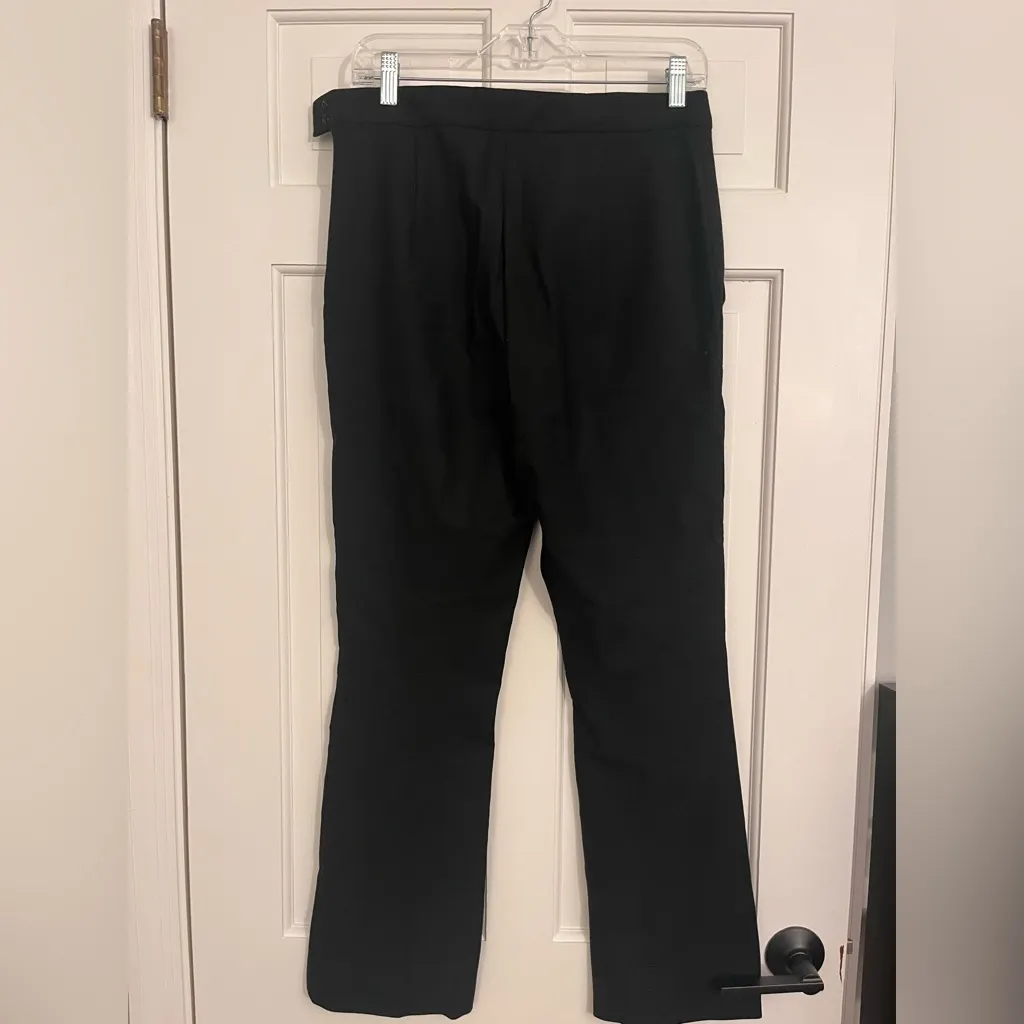 Maxmara Shine Wool Trouser Black Size 10 - Image 3