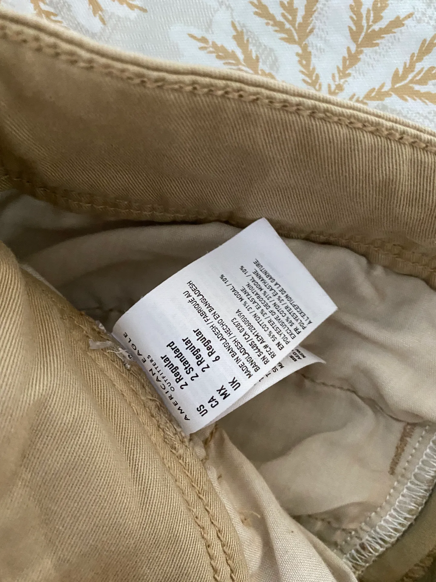 American Eagle Beige Bootcut Flare Jeans Size 2 - Image 8