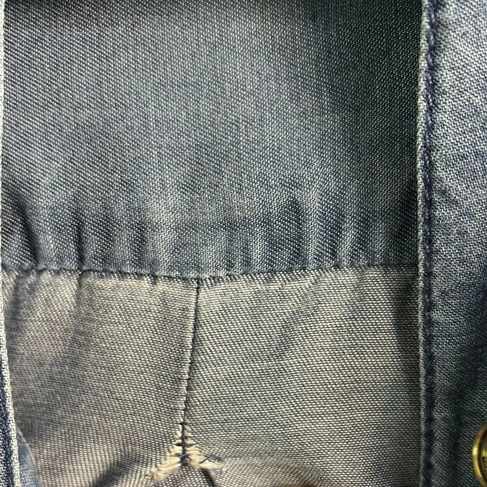 Michael Michael Kors Chambray Top‎ XS Blue - Image 8
