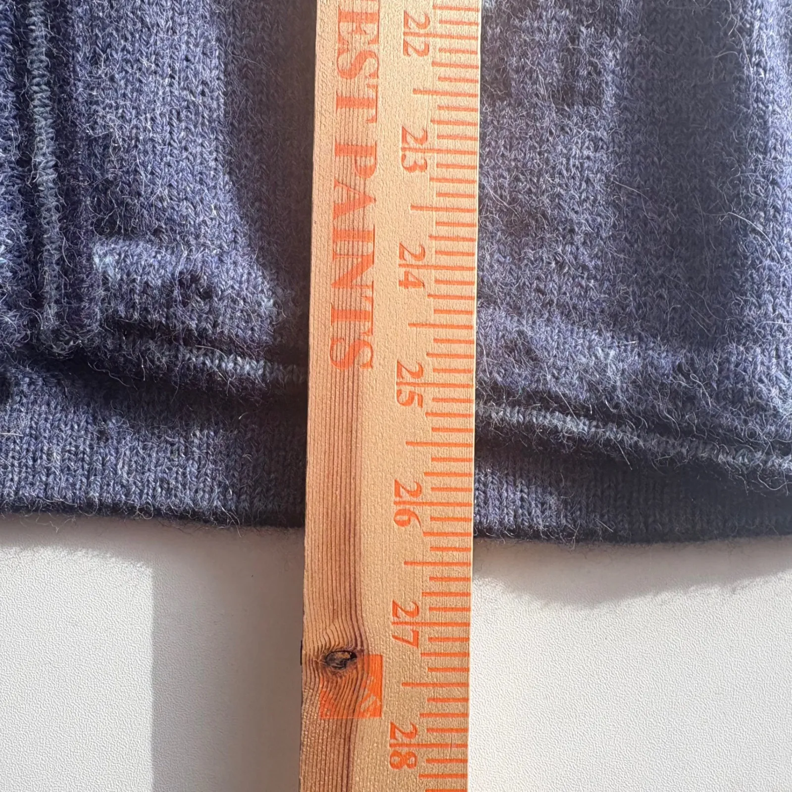 100% Baby Alpaca Cardigan Sweater Llama Pattern Blue Women's Size M Size M - Image 7