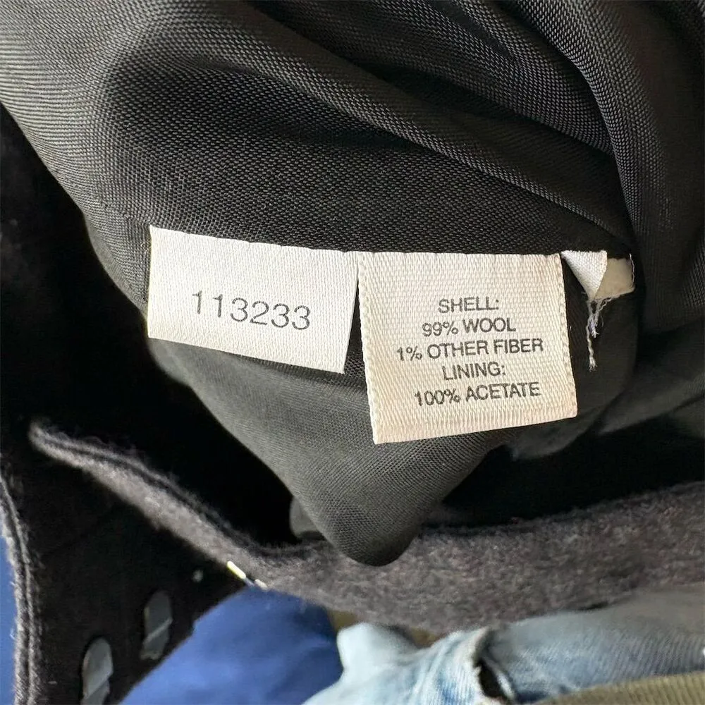 Ann Taylor Women's Gray Pinstripe Wool Dress Pants Size 4 Business - Image 5