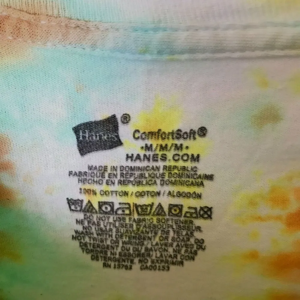 Hanes ComfortSoft Tie Dye T Shirt Adult Medium Festival Tee Trendy M - Image 9