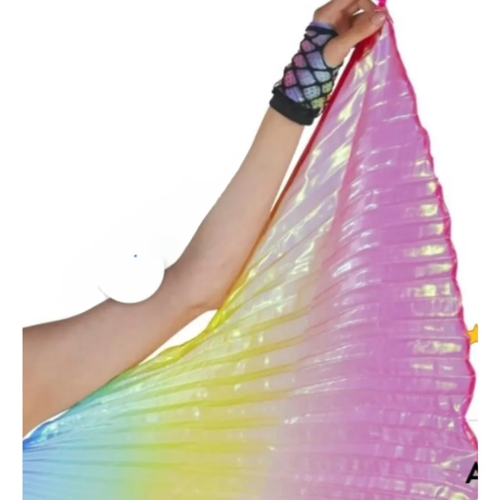 Rainbow Fabric Wings NWT ADULT Yellow - Image 3