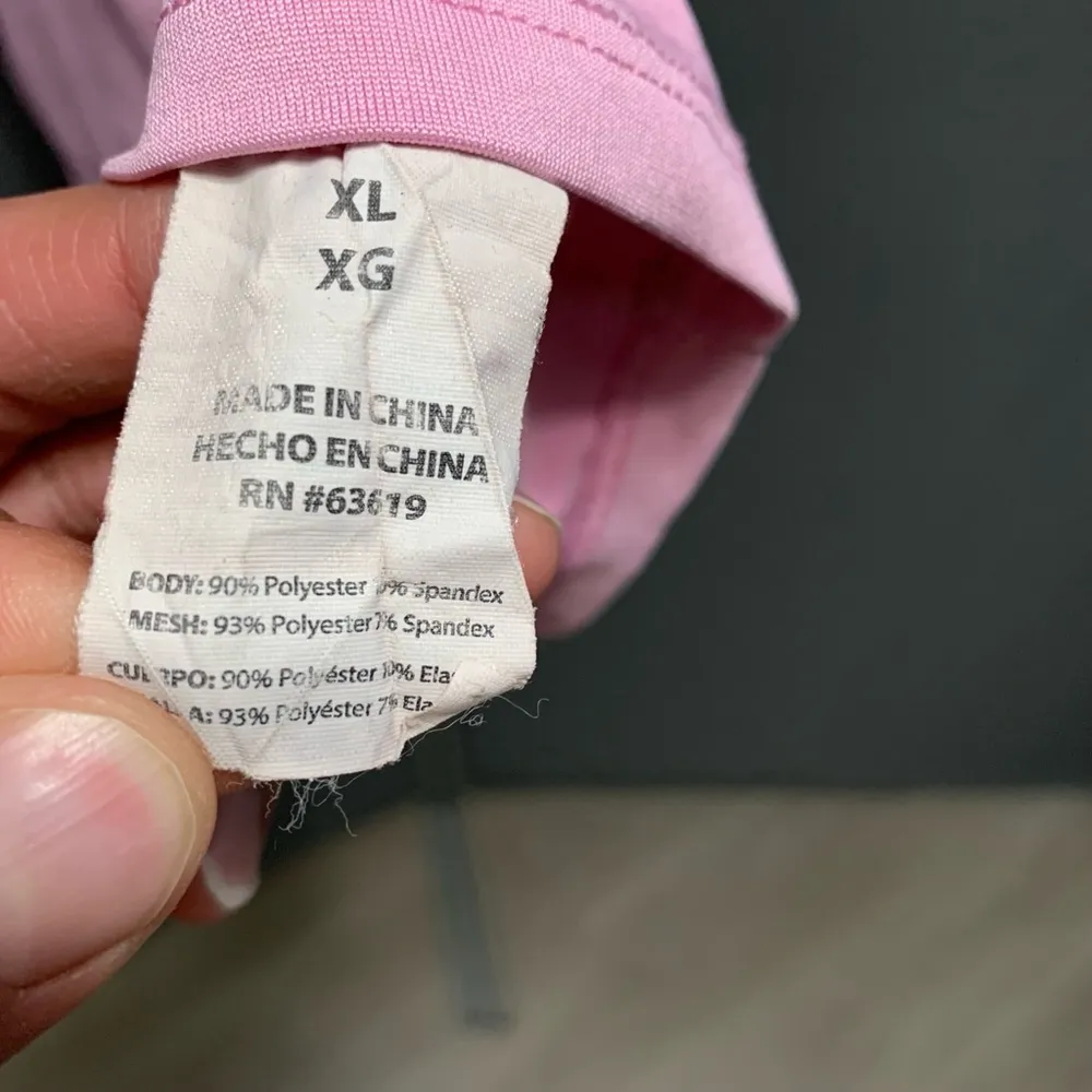 B23-Women's Bebe Sport Tank Top XL Pink Sleeveless Activewear - Image 4