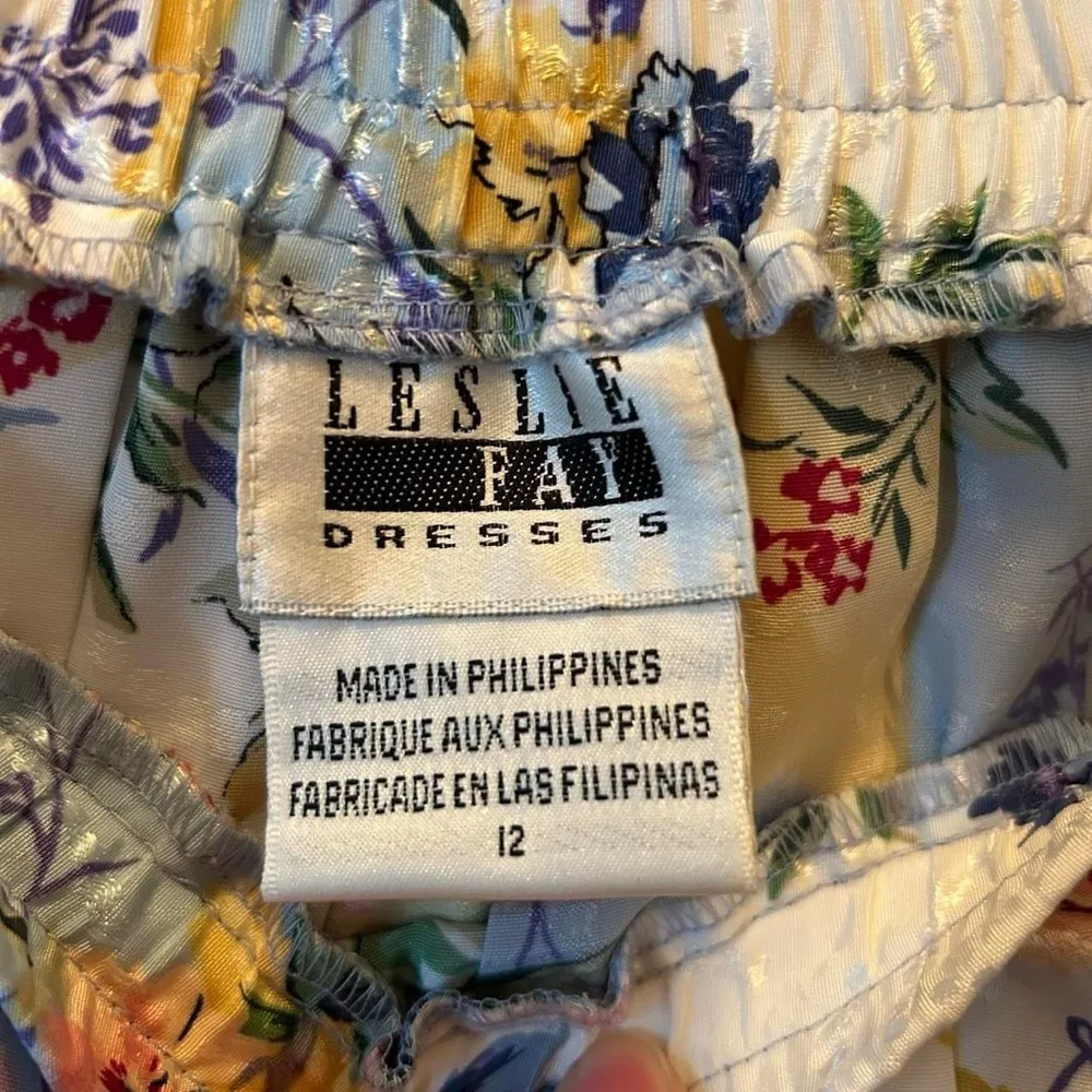 🌸 Floral Pleated Midi Skirt by Leslie Fay • Cottagecore Grandmacore • Size 12 - Image 4