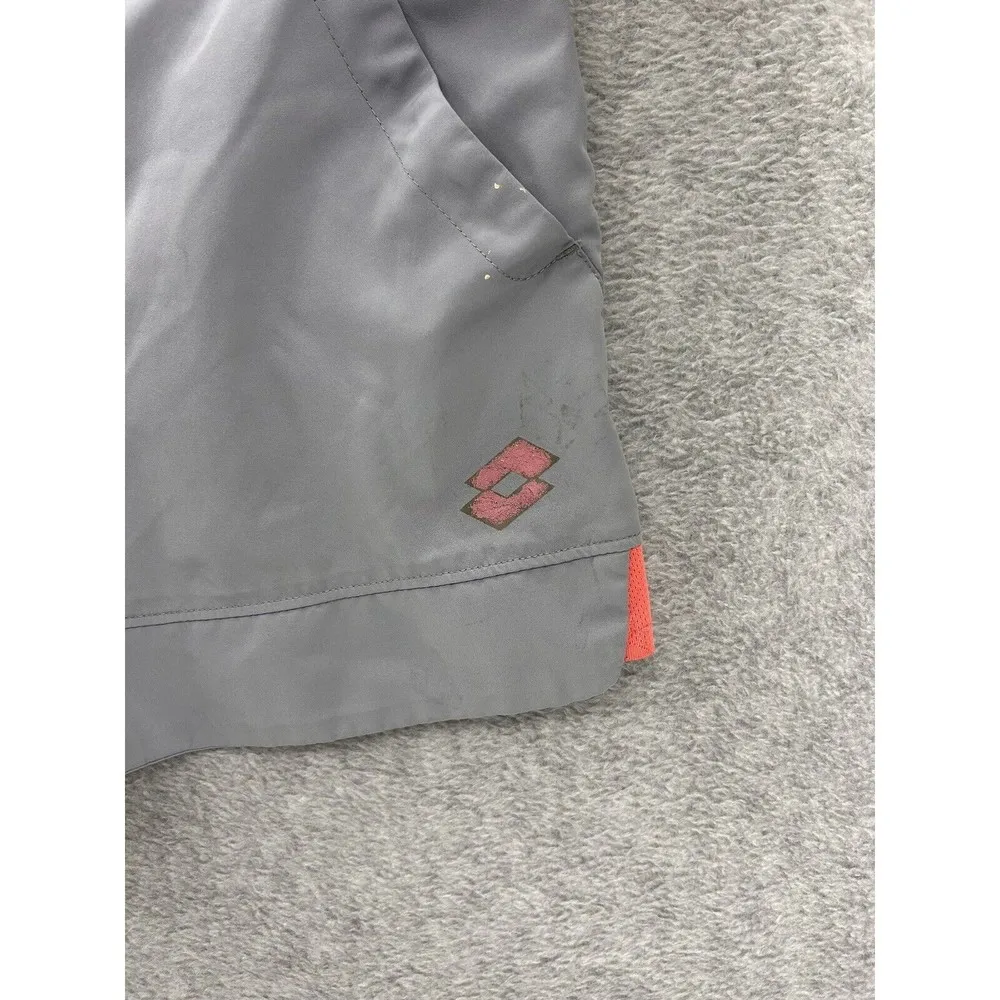 Lotto Italian Sport Design Women's Shorts Size Large Gray Shorties Chino Slash - Image 4