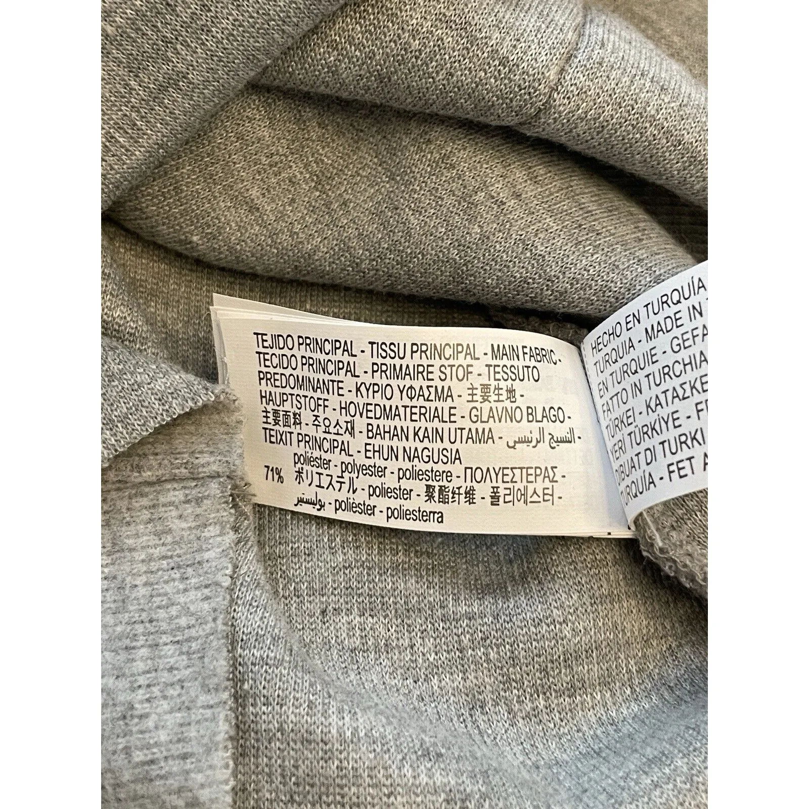 Zara Sleeveless Turtleneck Sweater‎ Women Size Small Gray Raw Hems Cotton Blend - Image 6