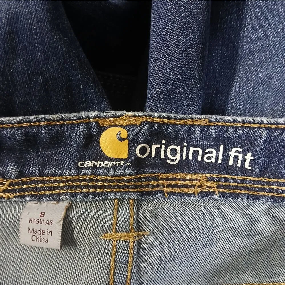 Carhartt Original Fit Women's Jeans Size 8 Blue Denim Mid Rise Gorpcore Grunge - Image 3