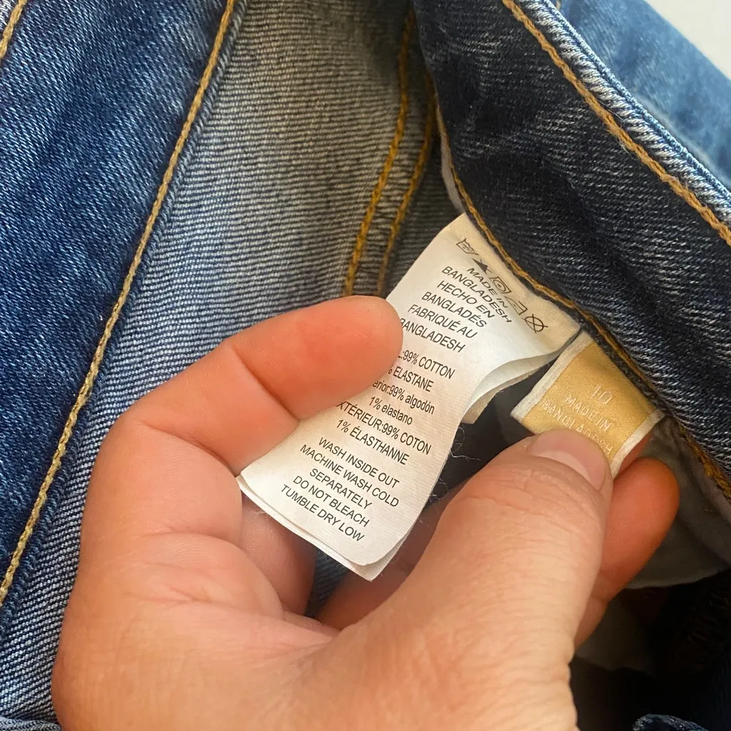 Michael Kors Dark Blue Boot Cut Jeans - Image 3