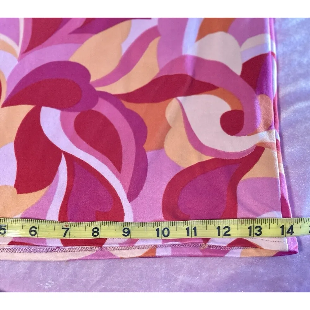 Retro Tunic Sz2X Short Slv Boutique Buttery Soft V Neck Matching Necklace Incl Size 2X - Image 12