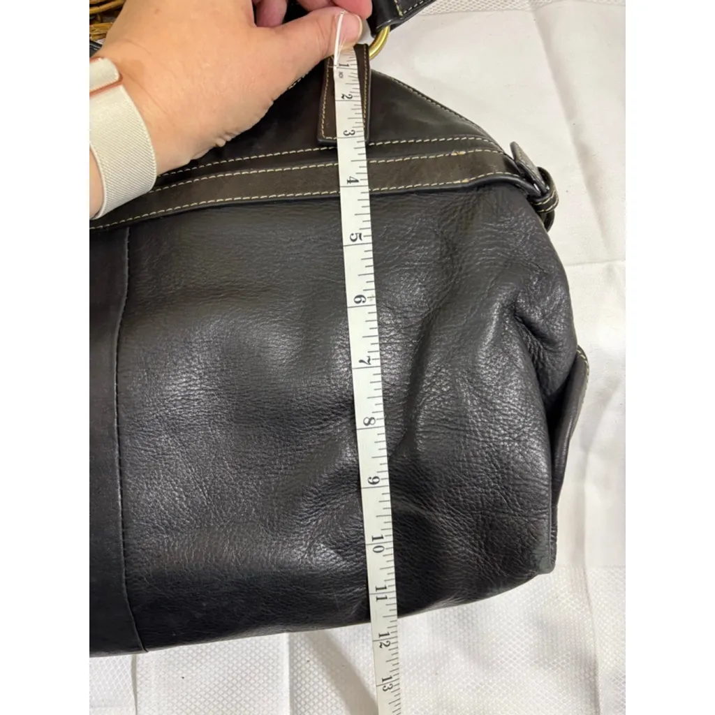 Women's Clarks Leather Shoulder Bag Black/Gold One Size - Image 15