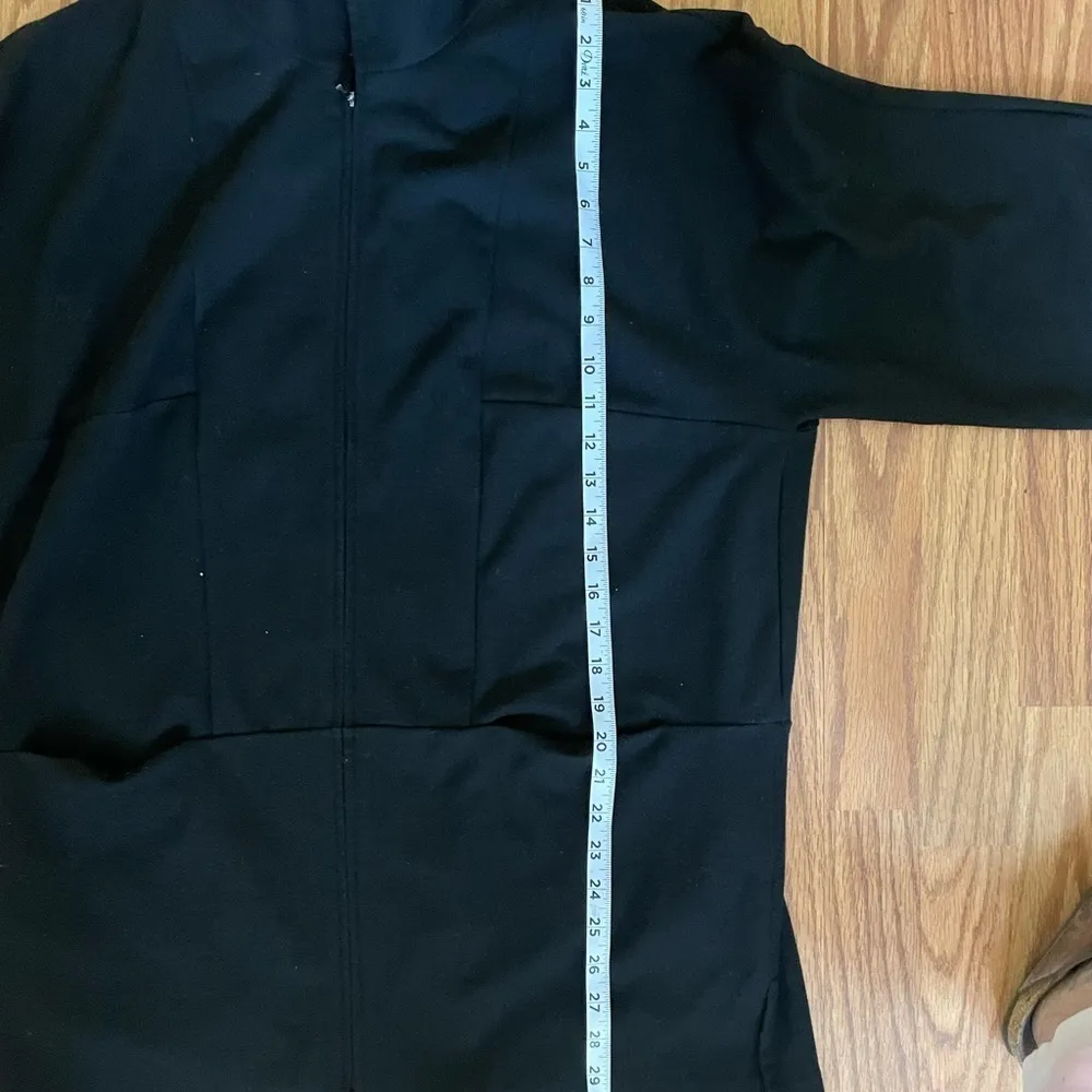 J.Jill Pure Jill Women’s Size Small Fleece Sweatshirt Mid Length Black Jacket - Image 10