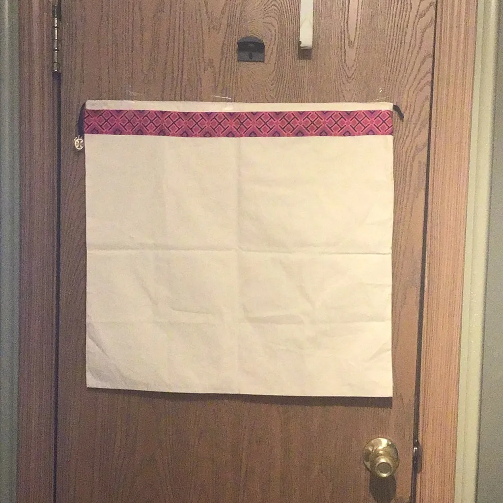 Tory Burch LARGE Dust Bag  Cream/ the orange and pink pattern  L 21”x W 22 “ - Image 3