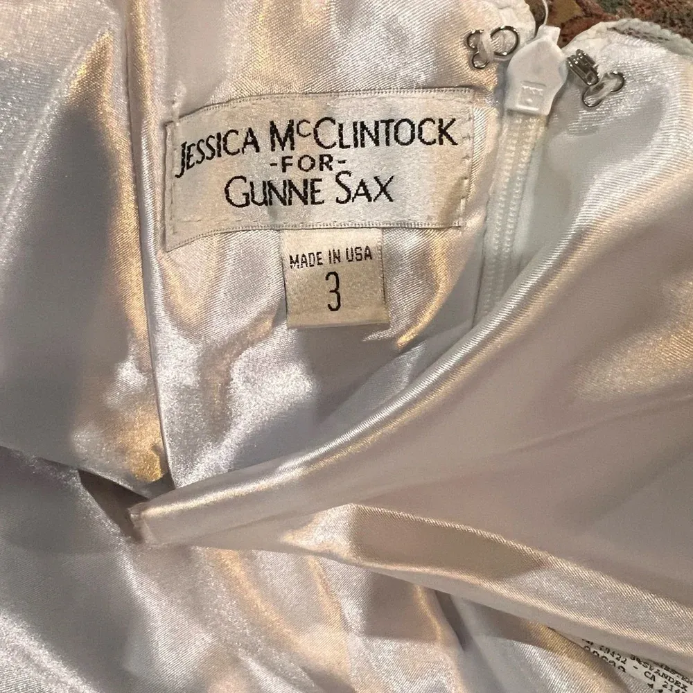 VENDOR ITEM : FINAL PRICE Vintage Jessica McClintock Gunne Sax Tuxedo Dress - Image 2