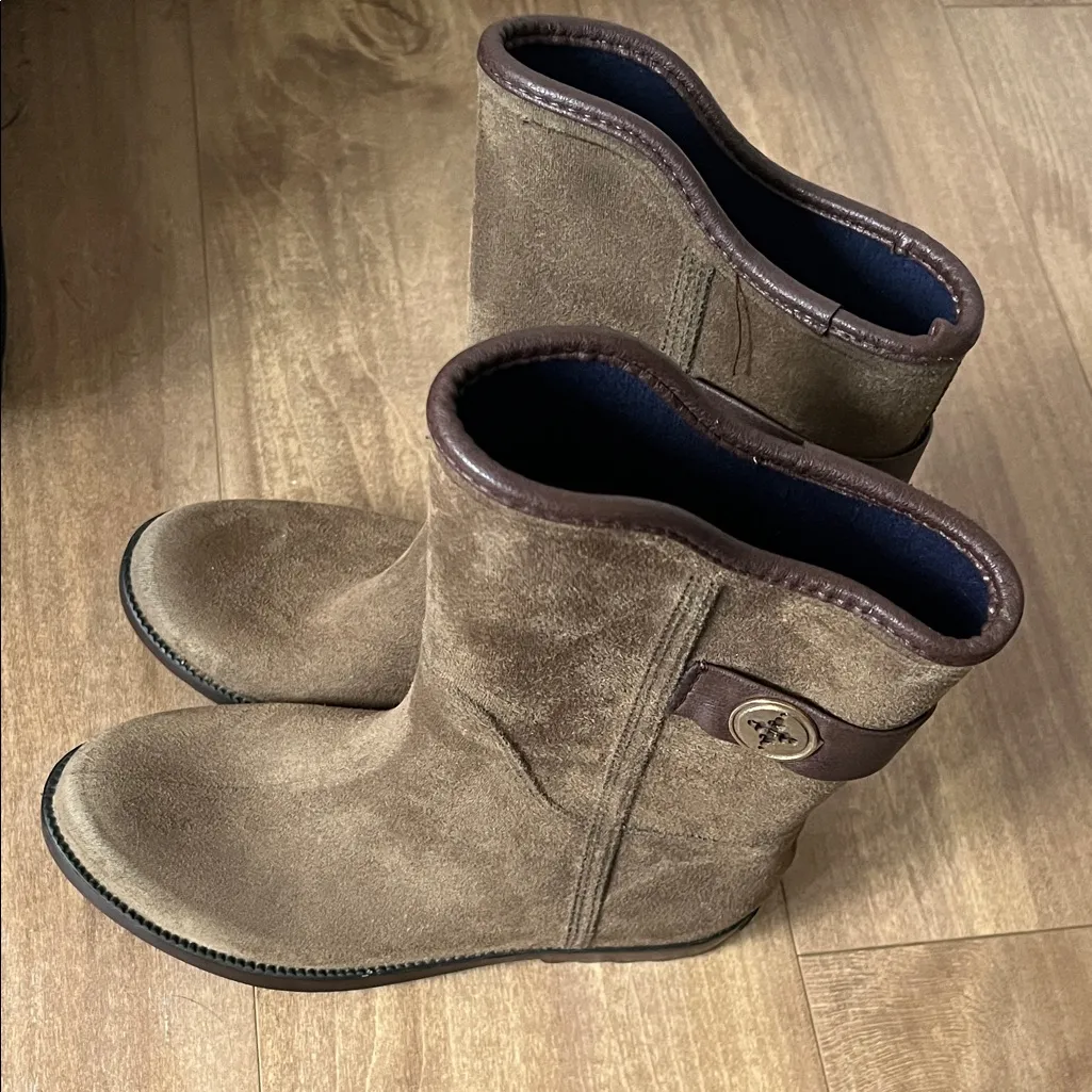 Charleston Shoe Co Legare Mid Calf Rain Boots Olive Brown Size 7 Green - Image 3