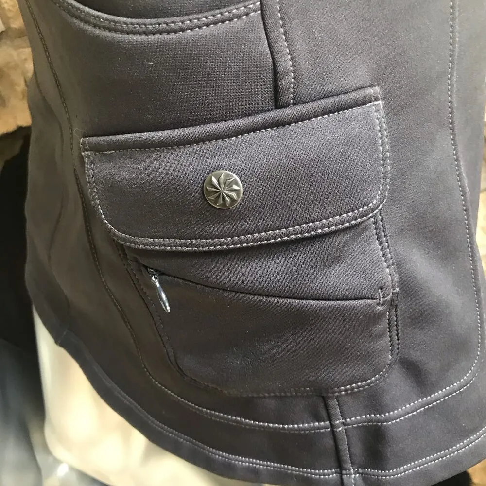 Athleta Fleece Lined Winter Gray Cargo Pull-On Skirt Women’s Size Small - Image 5