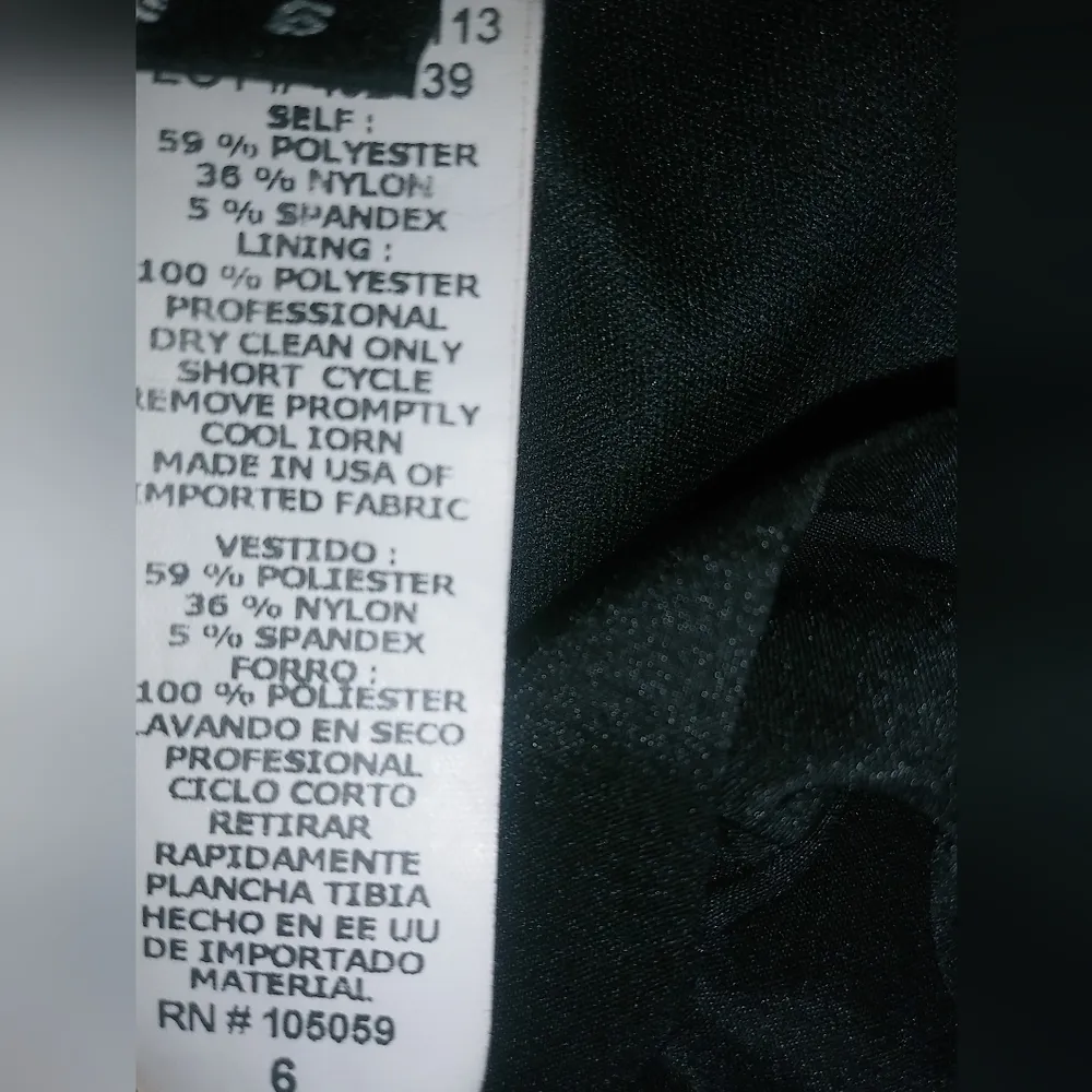 Xscape 6 S Taffeta Ruched Cocktail Capped Sleeves Dress in Black Funeral - Image 9