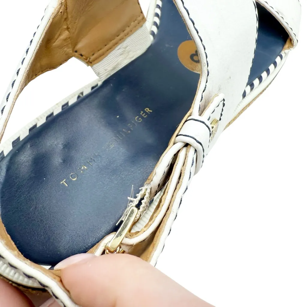 Tommy Hilfiger White Platform Sandals Women’s Size 8 - Image 7