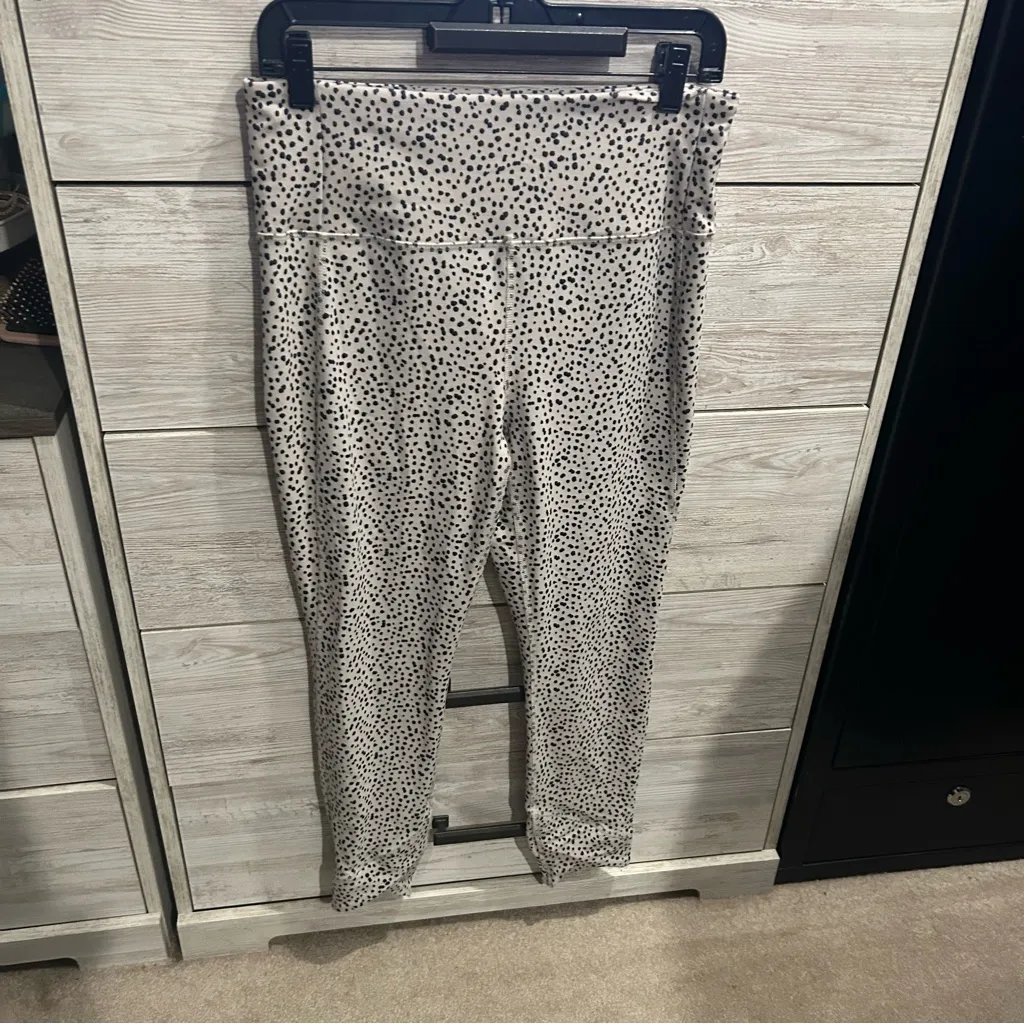 RBX Womens Dot Active White Leggings Size: Large - Image 3