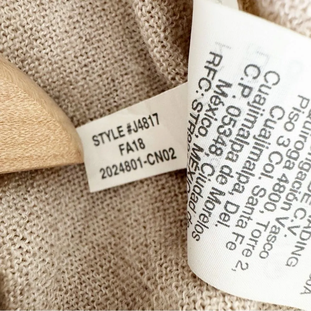 Madewell Southstar Merino Wool Pullover Beige Tan Top J4817 Size M - Image 10