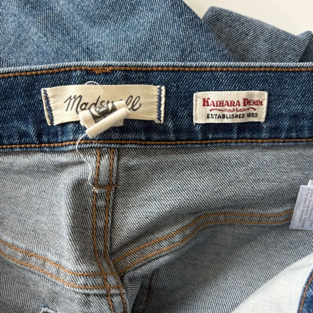 Madewell x Kaihara Denim The Rail Straight Jean Hornbook Wash Blue - Image 4