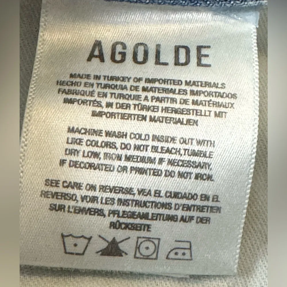 AGOLDE Criss Cross Skirt Size 28 Light Wash - Image 8