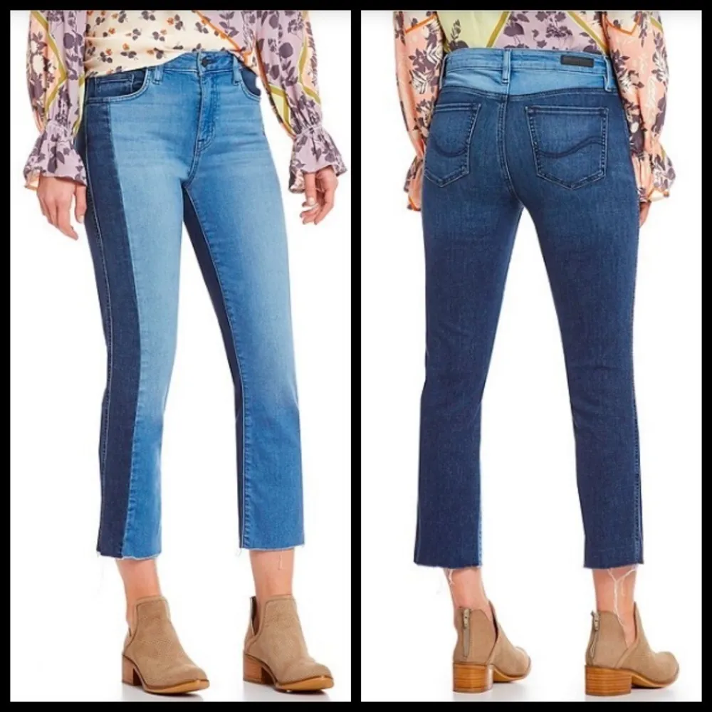 Sanctuary 💕💕 Two Tone Straight Raw Hem Crop Jeans - Image 3