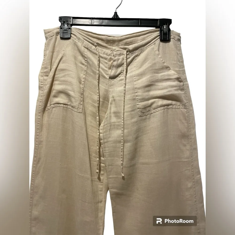Gap  Linen Wide-Leg Pants size 1 - Image 3