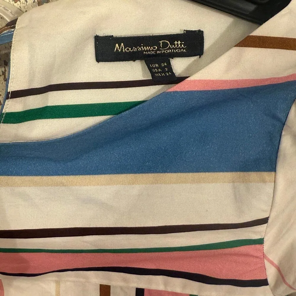 Massimo Dutti flare sleeve midi dress, size 2 - Image 7