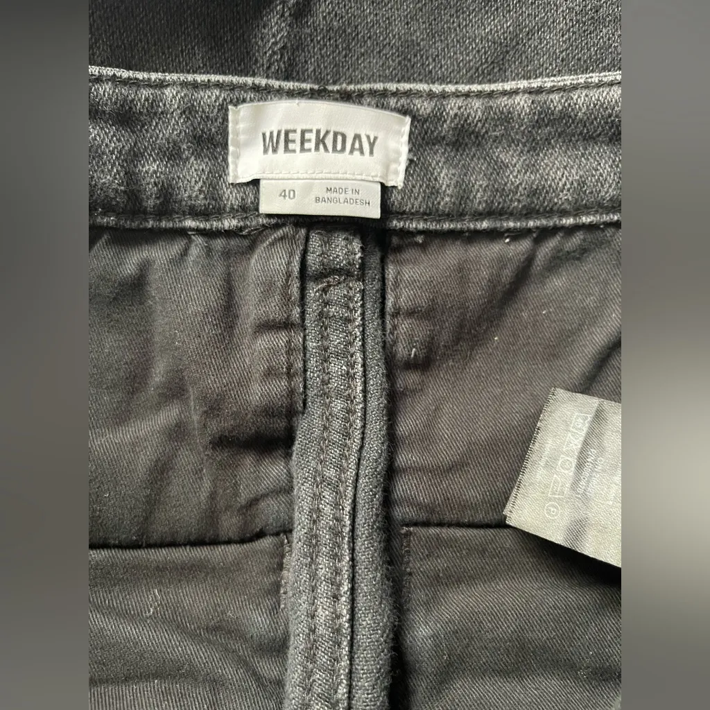 Weekday  High Rise Black Jeans - Image 4